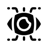tech vision icon. glyph icon for your website, mobile, presentation, and logo design. vector