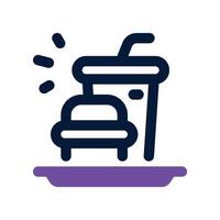 junk food icon. glyph icon for your website, mobile, presentation, and logo design. vector