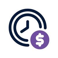 working hours icon. dual tone icon for your website, mobile, presentation, and logo design. vector