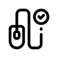 pay per click icon. line icon for your website, mobile, presentation, and logo design. vector