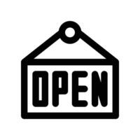 open icon. line icon for your website, mobile, presentation, and logo design. vector