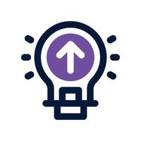 idea icon. dual tone icon for your website, mobile, presentation, and logo design. vector