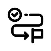 business plan icon. line icon for your website, mobile, presentation, and logo design. vector