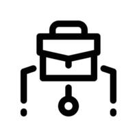 suitcase icon. line icon for your website, mobile, presentation, and logo design. vector