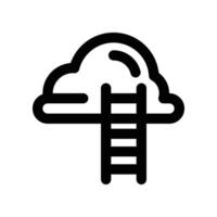 ladder icon. line icon for your website, mobile, presentation, and logo design. vector