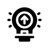 idea icon. glyph icon for your website, mobile, presentation, and logo design. vector
