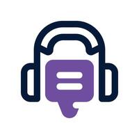 support icon. dual tone icon for your website, mobile, presentation, and logo design. vector