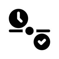 timeline icon. glyph icon for your website, mobile, presentation, and logo design. vector