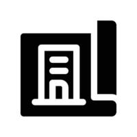blueprint icon. glyph icon for your website, mobile, presentation, and logo design. vector