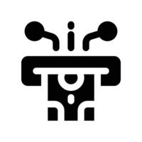 tech withdraw icon. glyph icon for your website, mobile, presentation, and logo design. vector
