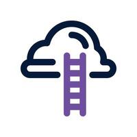ladder icon. dual tone icon for your website, mobile, presentation, and logo design. vector