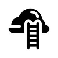 ladder icon. glyph icon for your website, mobile, presentation, and logo design. vector