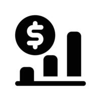 statistic icon. glyph icon for your website, mobile, presentation, and logo design. vector