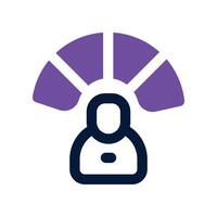 performance icon. dual tone icon for your website, mobile, presentation, and logo design. vector