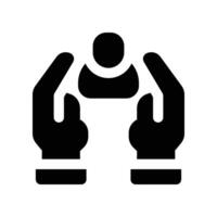 loyalty employee icon. glyph icon for your website, mobile, presentation, and logo design. vector
