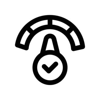 performance icon. line icon for your website, mobile, presentation, and logo design. vector