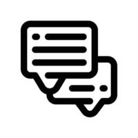 chat icon. line icon for your website, mobile, presentation, and logo design. vector