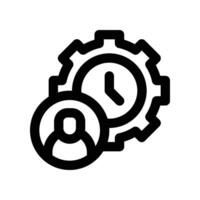 time management icon. line icon for your website, mobile, presentation, and logo design. vector