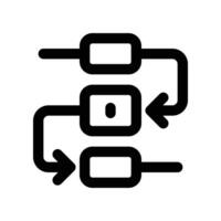process icon. line icon for your website, mobile, presentation, and logo design. vector