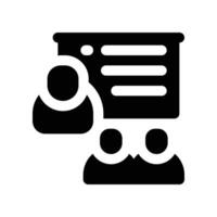 seminar icon. glyph icon for your website, mobile, presentation, and logo design. vector