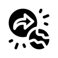 publish icon. glyph icon for your website, mobile, presentation, and logo design. vector