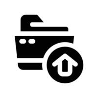upload icon. glyph icon for your website, mobile, presentation, and logo design. vector