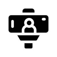 vlog icon. glyph icon for your website, mobile, presentation, and logo design. vector