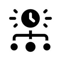 timeline icon. glyph icon for your website, mobile, presentation, and logo design. vector