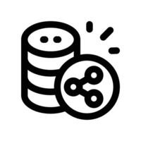 data icon. line icon for your website, mobile, presentation, and logo design. vector