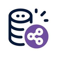 data icon. dual tone icon for your website, mobile, presentation, and logo design. vector