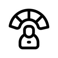 performance icon. line icon for your website, mobile, presentation, and logo design. vector