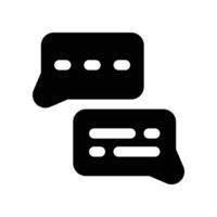 comment icon. glyph icon for your website, mobile, presentation, and logo design. vector