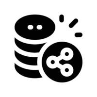 data icon. glyph icon for your website, mobile, presentation, and logo design. vector