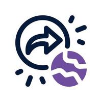 publish icon. dual tone icon for your website, mobile, presentation, and logo design. vector