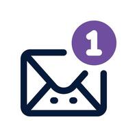 email icon. dual tone icon for your website, mobile, presentation, and logo design. vector