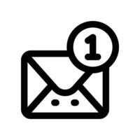 email icon. line icon for your website, mobile, presentation, and logo design. vector