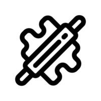 rolling pin icon. line icon for your website, mobile, presentation, and logo design. vector