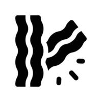 bacon icon. glyph icon for your website, mobile, presentation, and logo design. vector