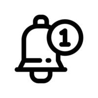 notification icon. line icon for your website, mobile, presentation, and logo design. vector