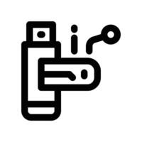 flash disk icon. line icon for your website, mobile, presentation, and logo design. vector