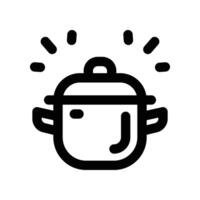 cooking pot icon. line icon for your website, mobile, presentation, and logo design. vector