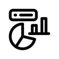 data analysis icon. line icon for your website, mobile, presentation, and logo design. vector