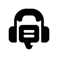 support icon. glyph icon for your website, mobile, presentation, and logo design. vector