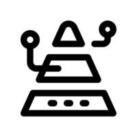 pyramid icon. line icon for your website, mobile, presentation, and logo design. vector