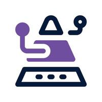 pyramid icon. dual tone icon for your website, mobile, presentation, and logo design. vector