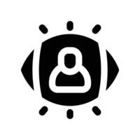 vision icon. glyph icon for your website, mobile, presentation, and logo design. vector