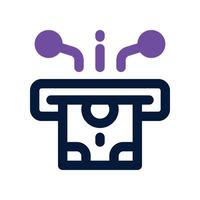 tech withdraw icon. dual tone icon for your website, mobile, presentation, and logo design. vector
