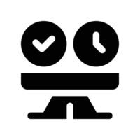 work balance icon. glyph icon for your website, mobile, presentation, and logo design. vector