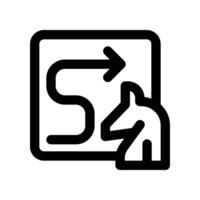 strategy icon. line icon for your website, mobile, presentation, and logo design. vector