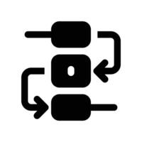 process icon. glyph icon for your website, mobile, presentation, and logo design. vector